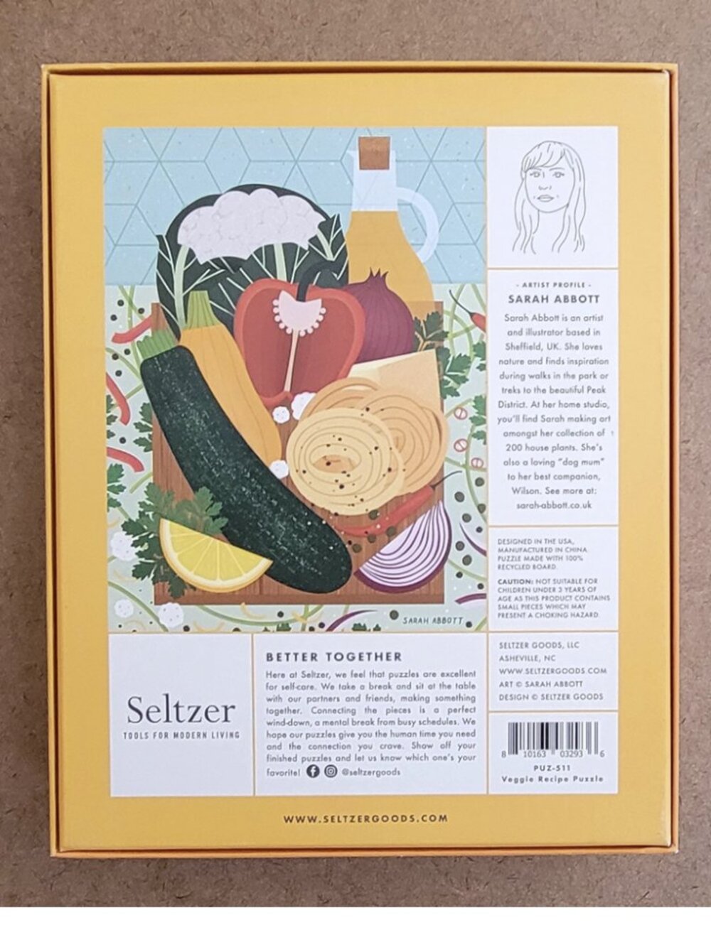 VEGGIE RECIPE by Seltzer JIGSAW PUZZLE 1000 pieces - Picture 4 of 7